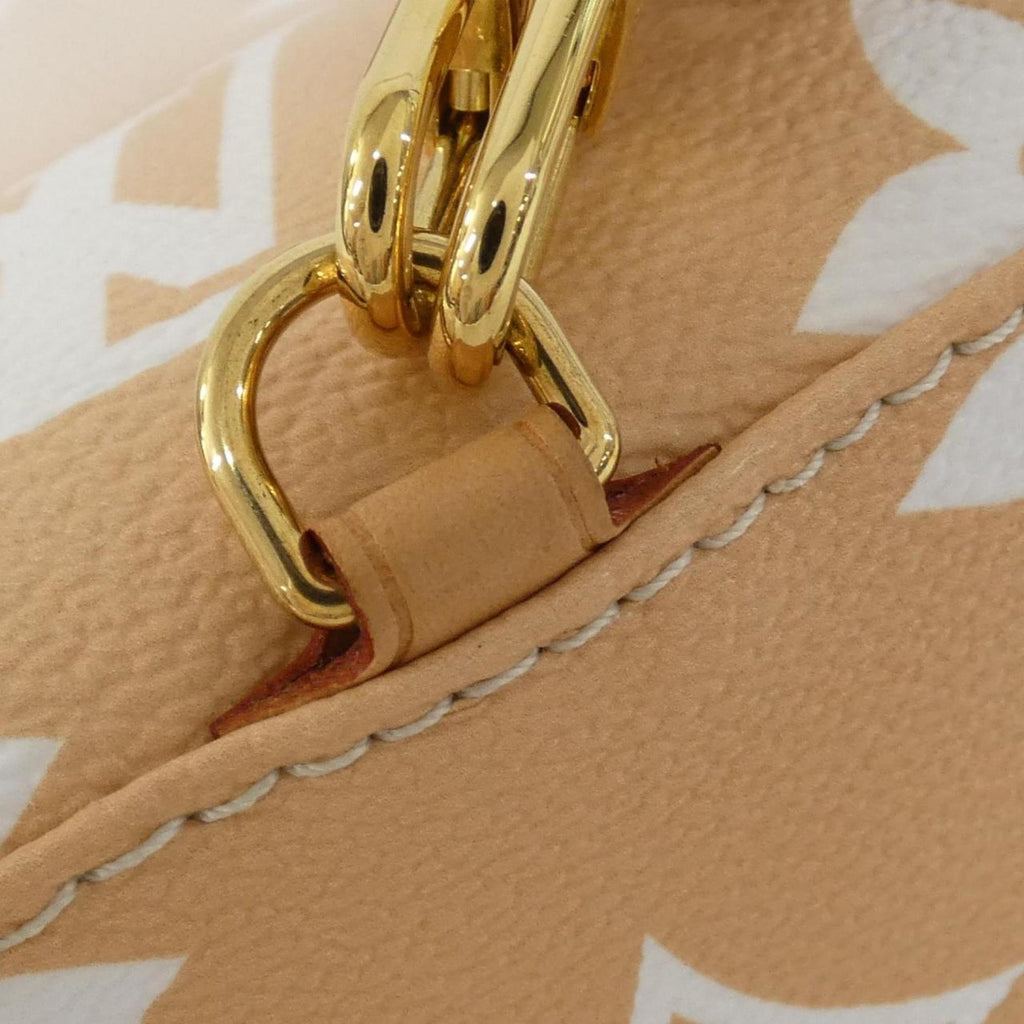 Louis Vuitton Beige White Coated Canvas Backpack (Pre-Owned)