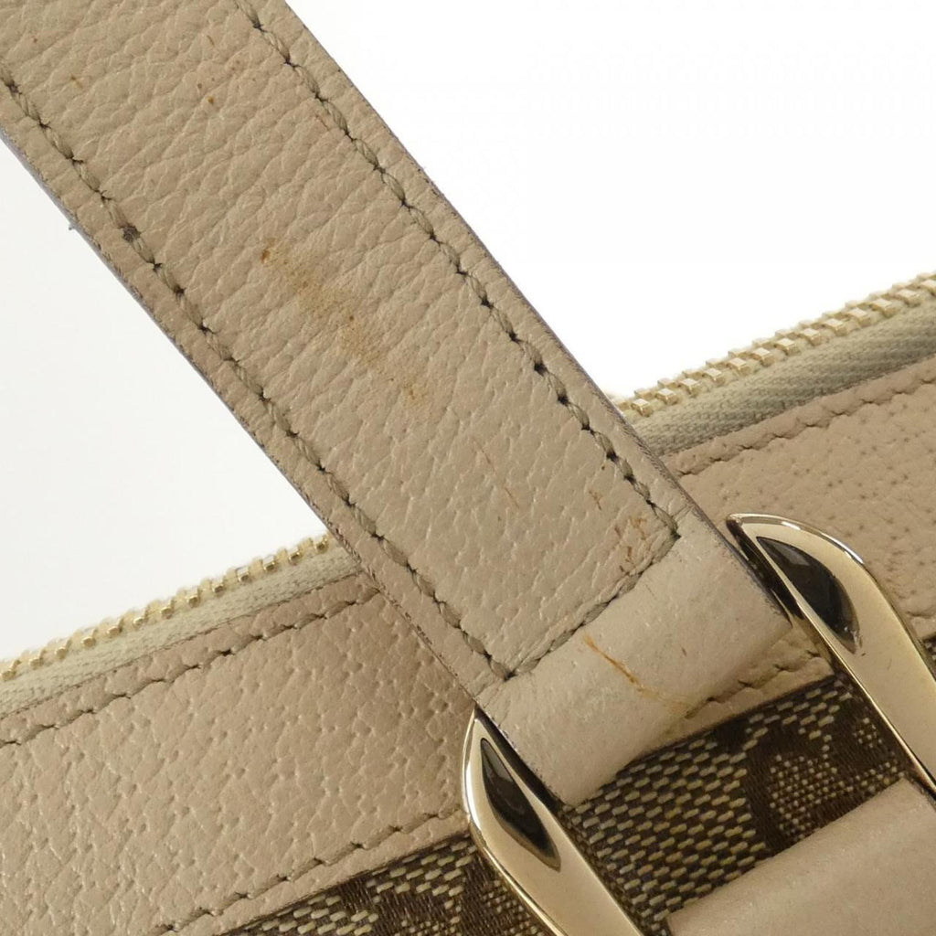 Gucci Gg Canvas Beige Ivory Gg Canvas Handbag (Pre-Owned)