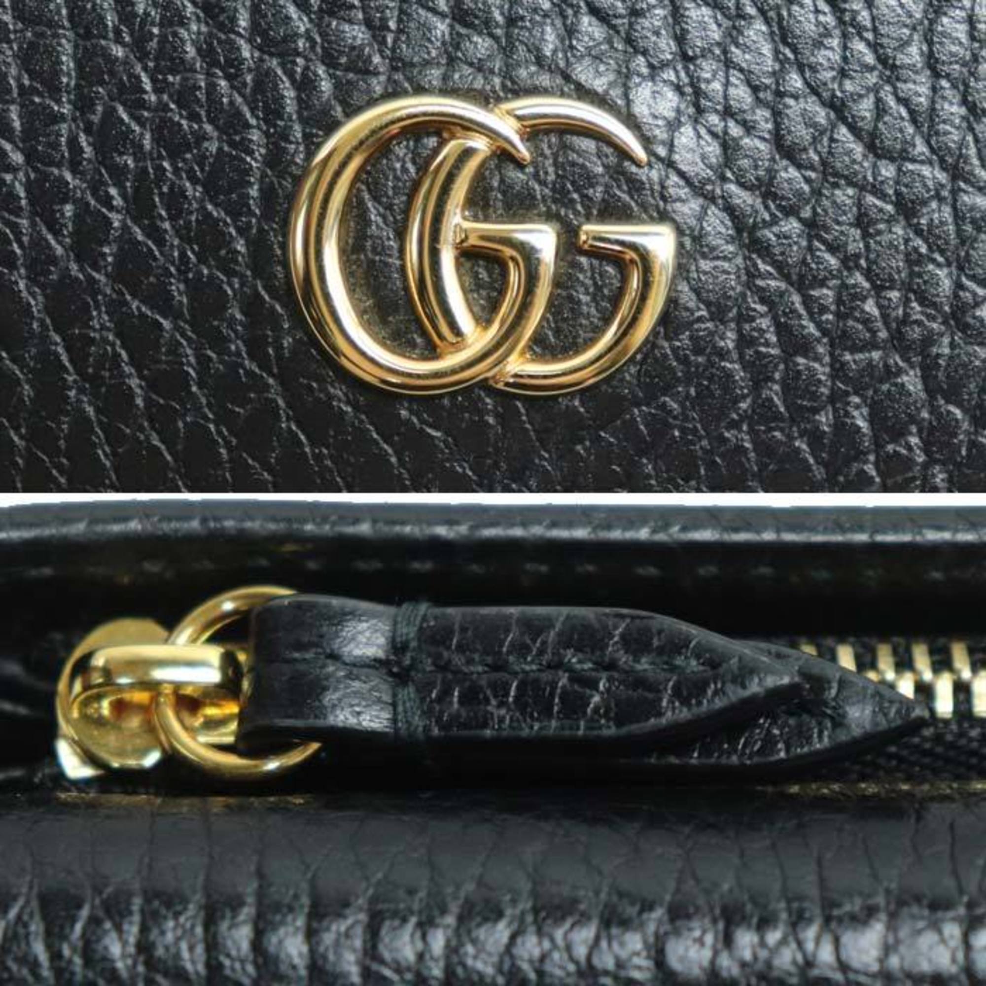 Gucci Black Leather Wallet (Tri-Fold) (Pre-Owned)