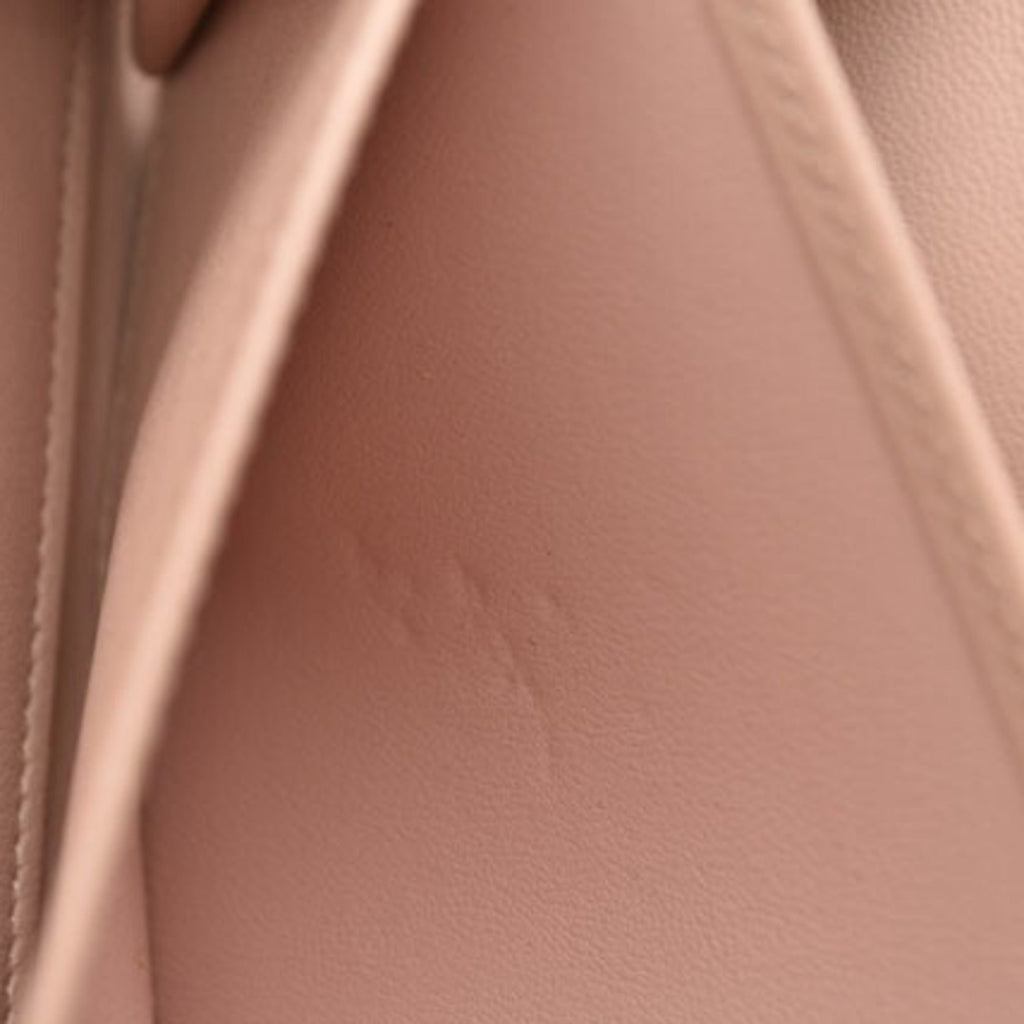 Louis Vuitton Magnolia Pink Leather Long Wallet (Bi-Fold) (Pre-Owned)