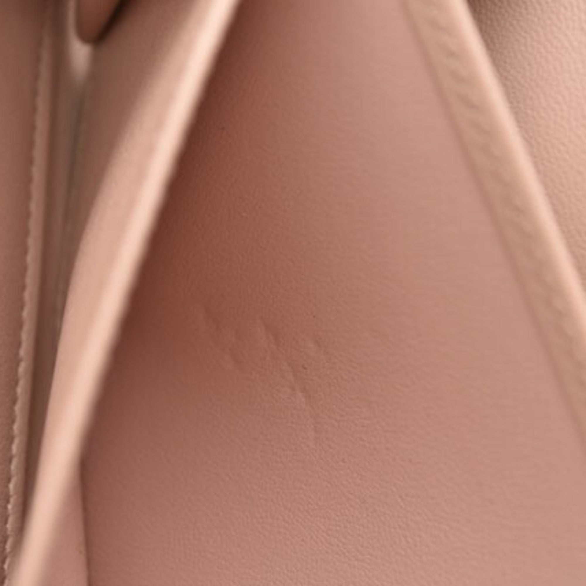 Louis Vuitton Magnolia Pink Leather Long Wallet (Bi-Fold) (Pre-Owned)