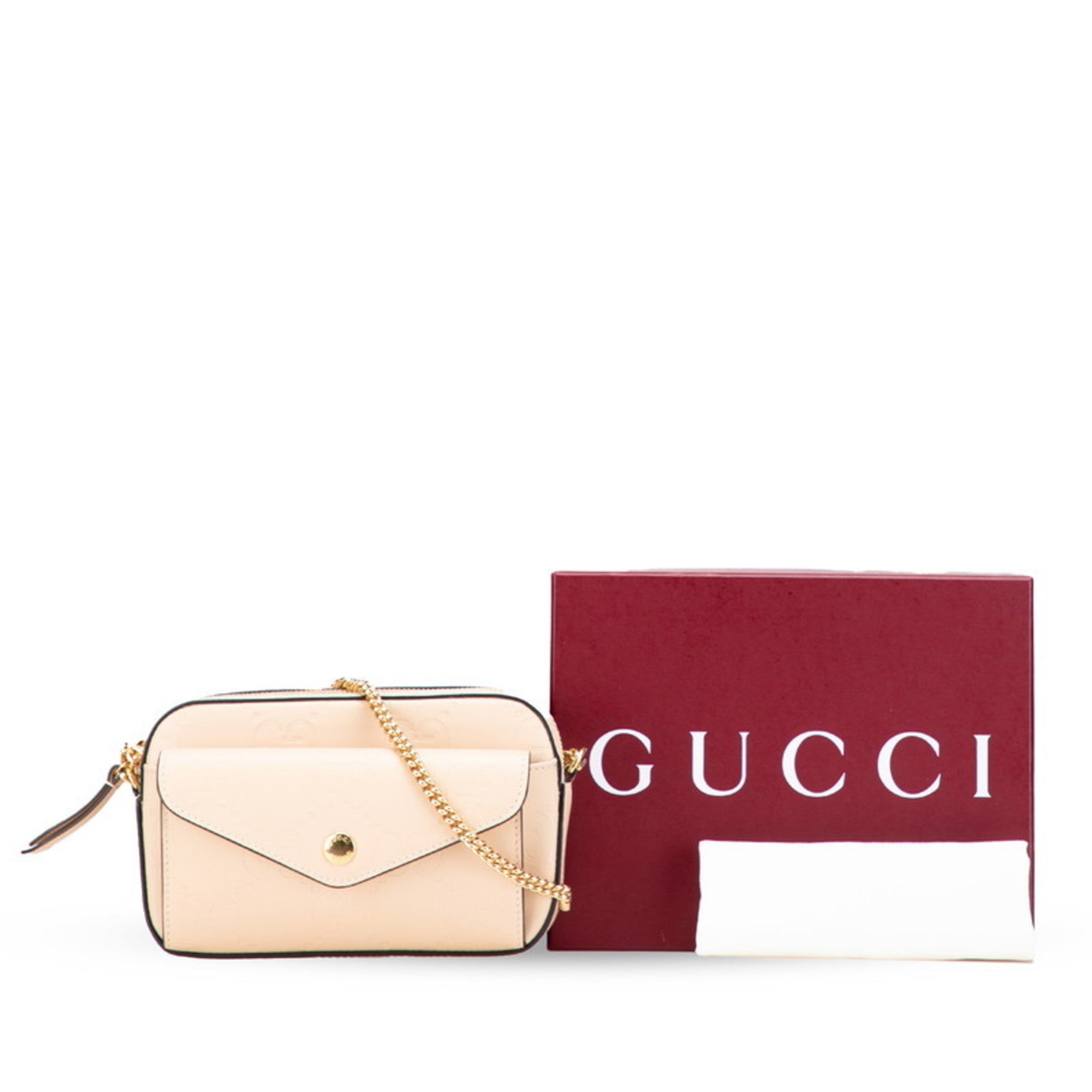 Gucci Beige Leather Shoulder Bag (Pre-Owned)