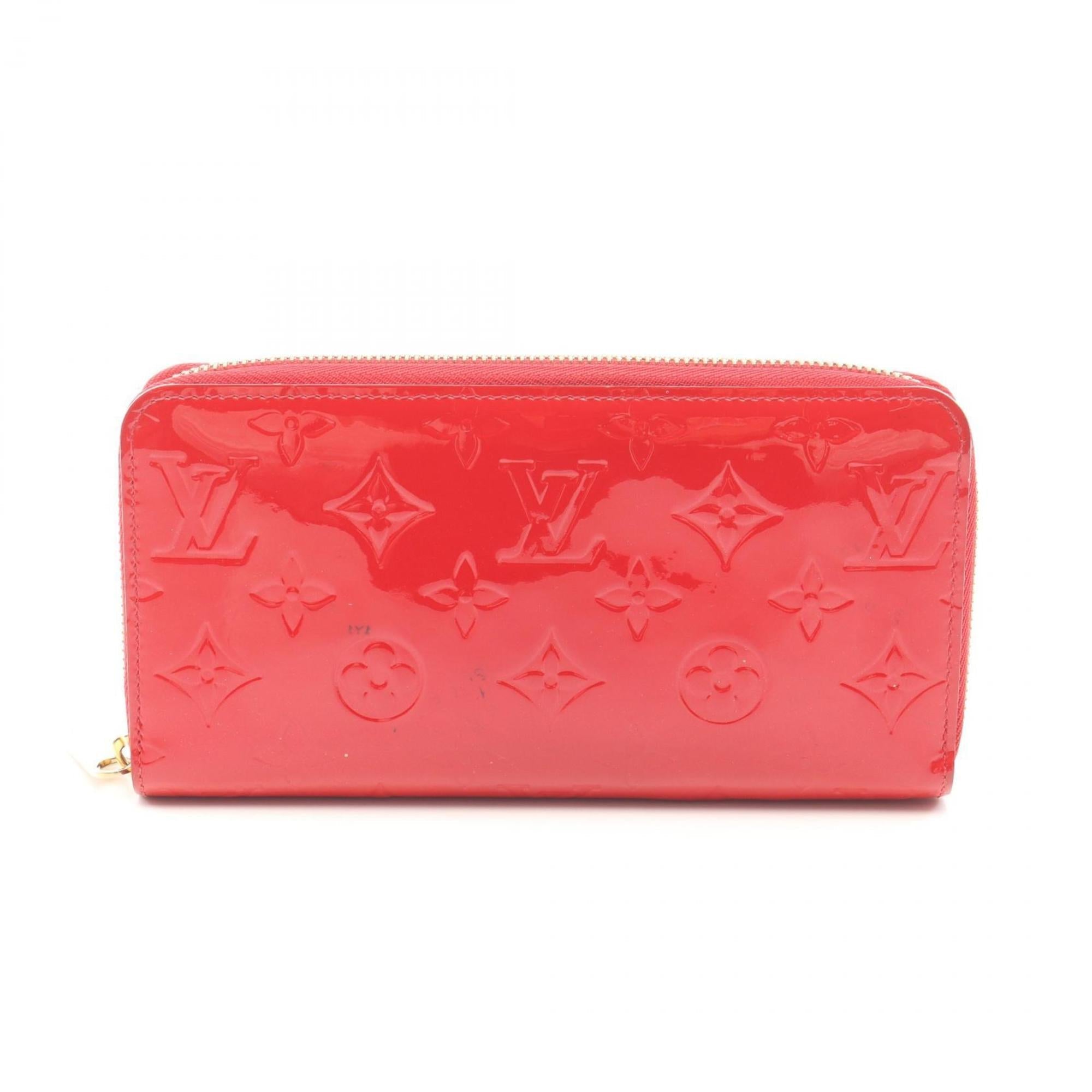 Louis Vuitton Cerise Red Color Vernis Leather Long Wallet (Bi-Fold) (Pre-Owned)