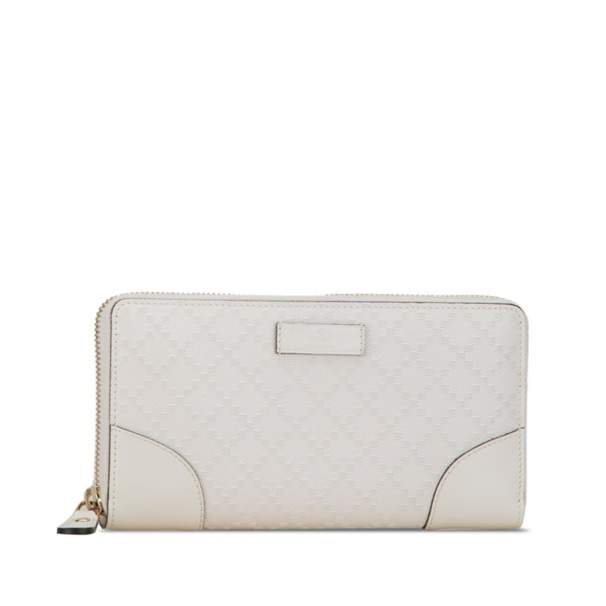 Gucci White Pvc Leather Long Wallet (Bi-Fold) (Pre-Owned)
