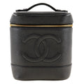 Chanel Caviar Skin Black Caviar Leather Handbag (Pre-Owned)