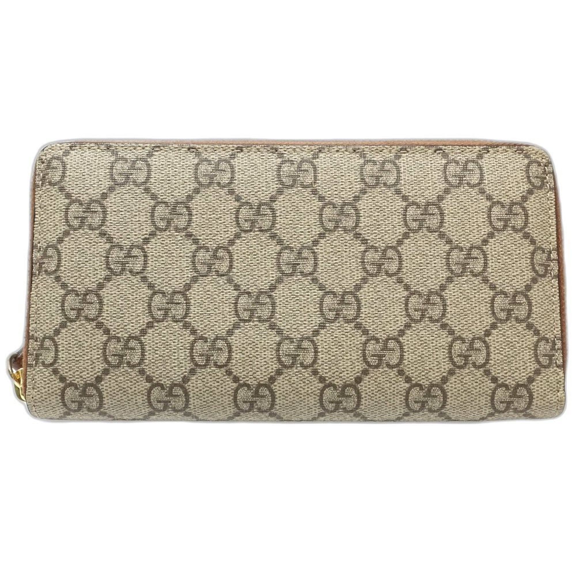 Gucci Beige Gg Supreme Long Wallet (Bi-Fold) (Pre-Owned)