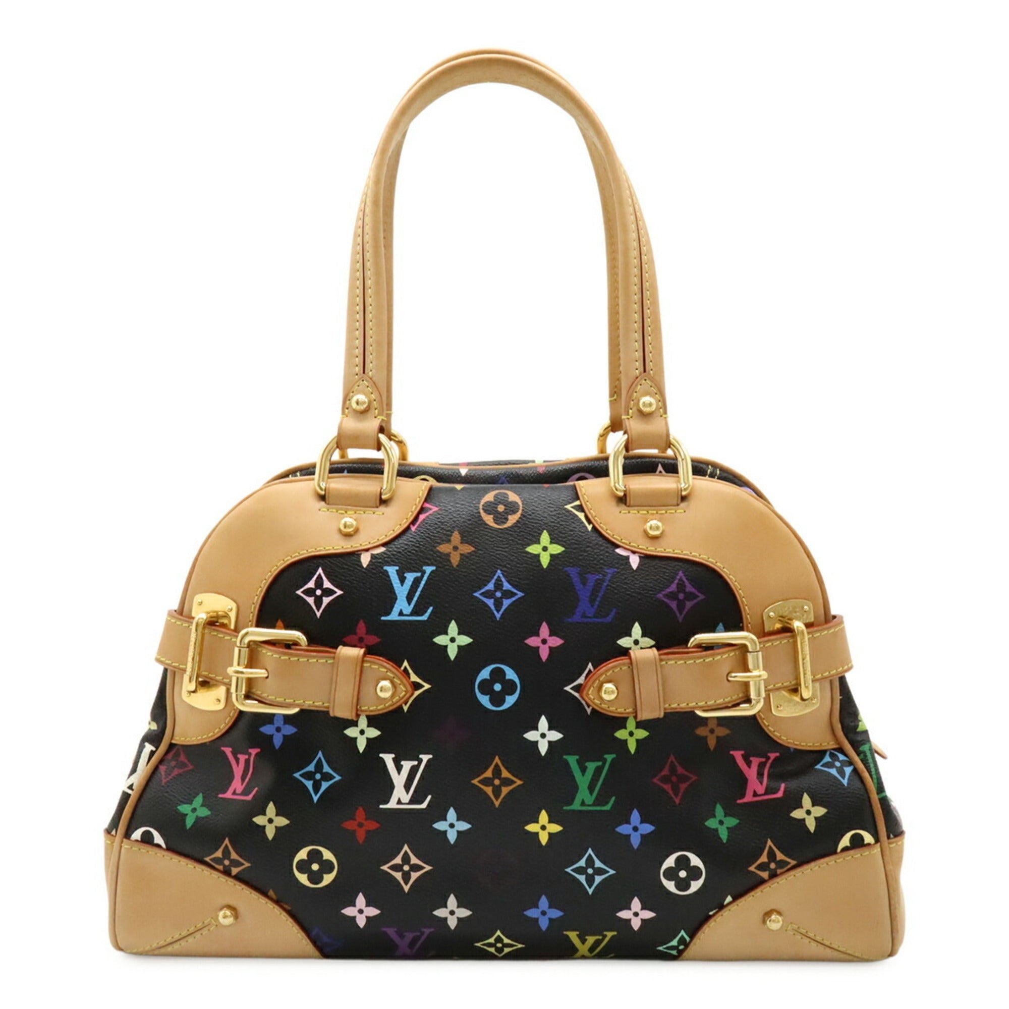 Louis Vuitton Black Multi-Color Noir Pvc Handbag Shoulder Bag (Pre-Owned)