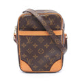 Louis Vuitton Brown Coated Canvas Leather Shoulder Bag (Pre-Owned)