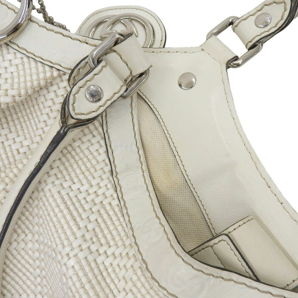 Gucci White Leather Handbag (Pre-Owned)