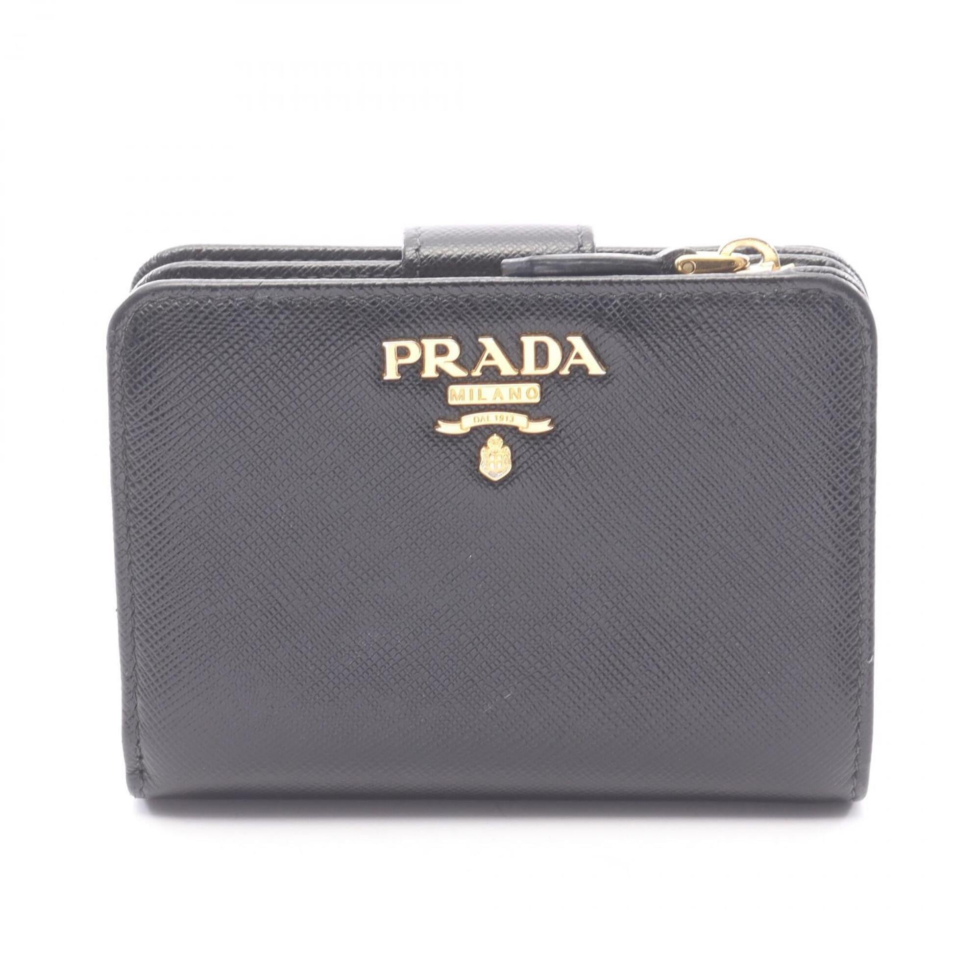 Prada Black Saffiano Wallet (Bi-Fold) (Pre-Owned)