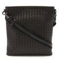 Bottega Veneta Brown Dark Brown Intrecciato Shoulder Bag (Pre-Owned)
