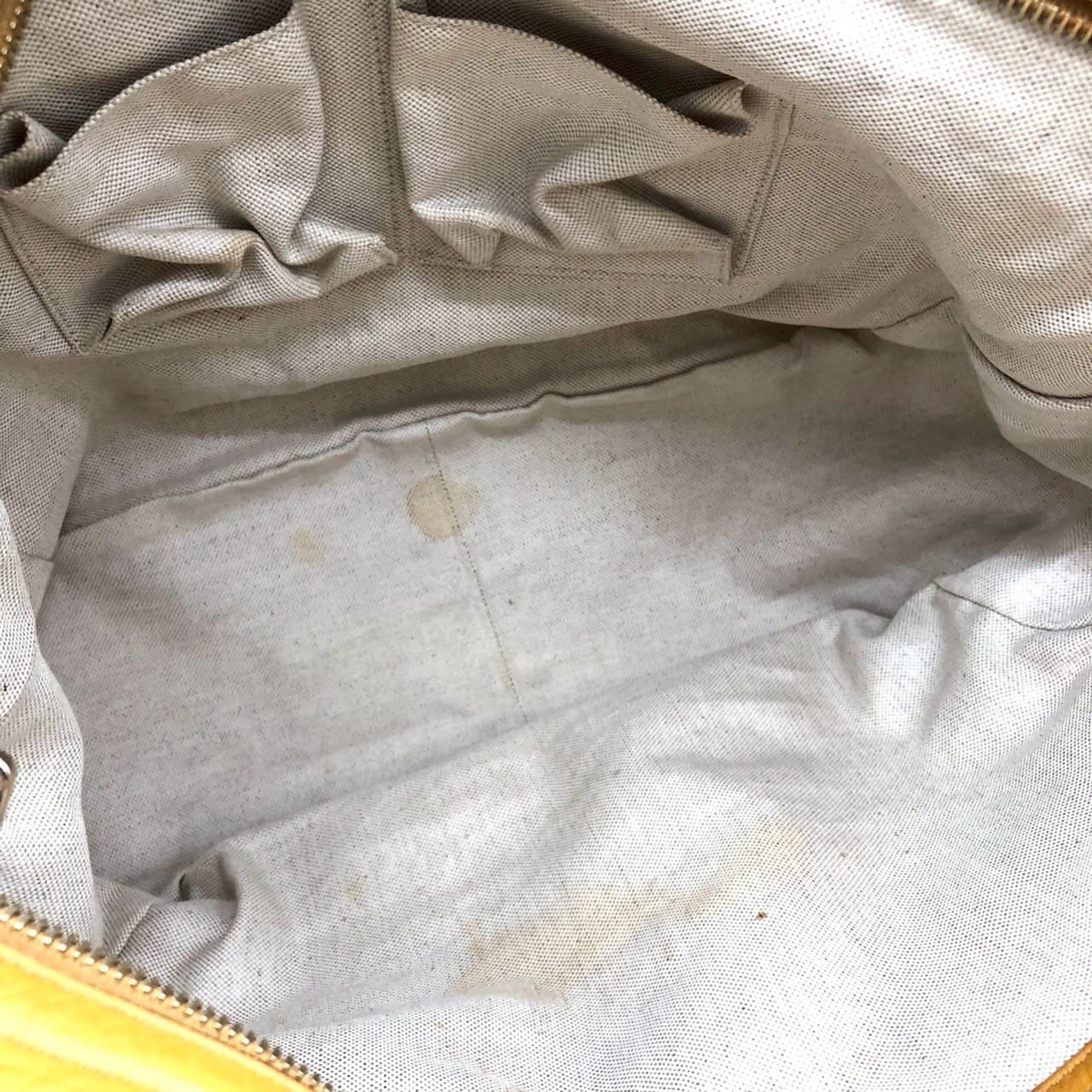 Gucci Yellow Leather Tote Bag (Pre-Owned)