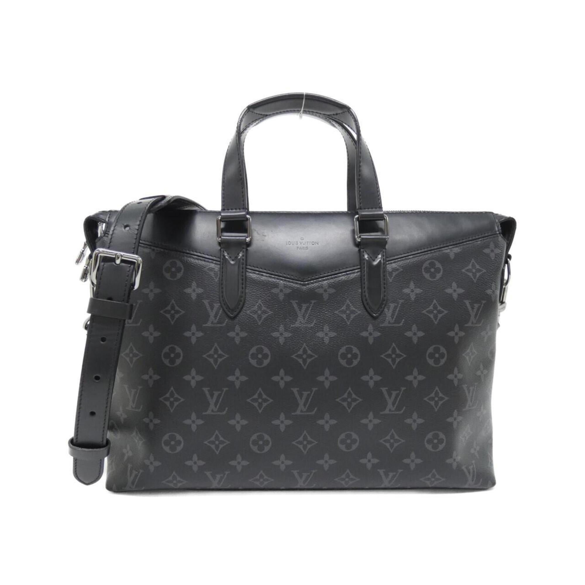 Louis Vuitton Black Monogram Eclipse Monogram Eclipse Briefcase Handbag (Pre-Owned)