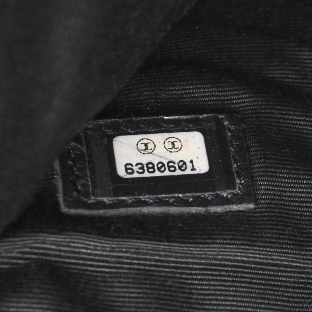 Chanel Black Grained Calfskin Handbag Tote Bag (Pre-Owned)