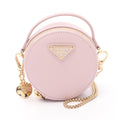 Prada Pink Saffiano Triangle Pouch Shoulder Bag (Pre-Owned)