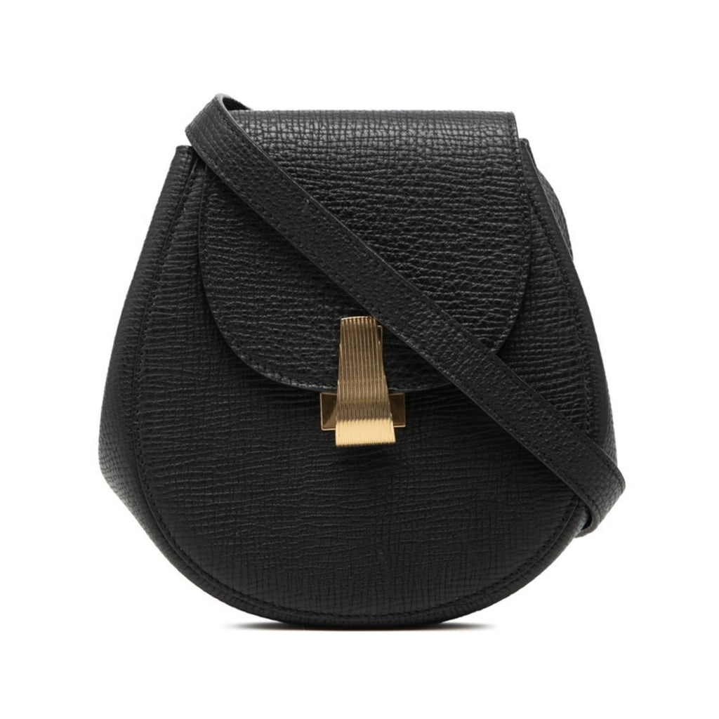 Bottega Veneta Black Leather Handbag Pouch Shoulder Bag (Pre-Owned)