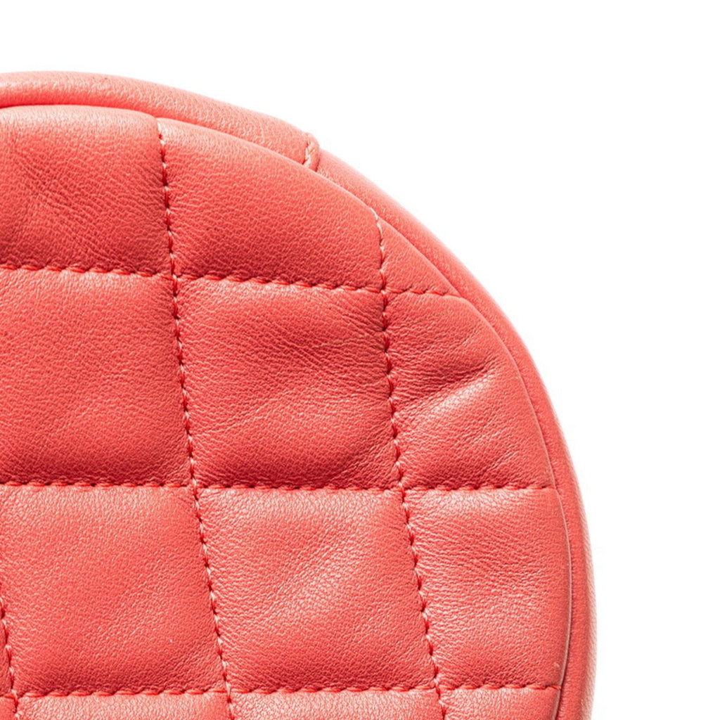Chanel Red Color Leather Shoulder Bag (Pre-Owned)