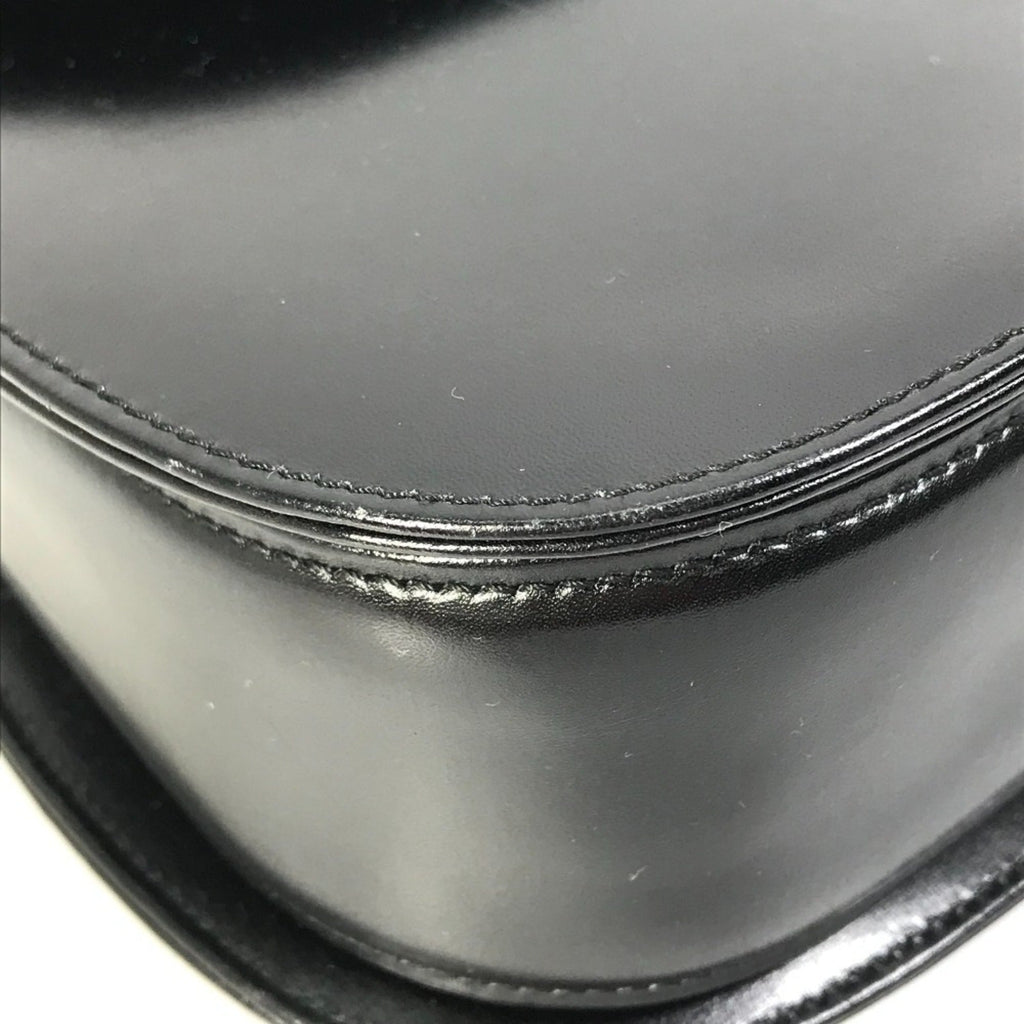 Gucci Black Leather Bamboo Handbag (Pre-Owned)