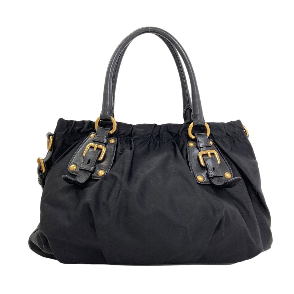 Prada Black Nylon Tote Bag (Pre-Owned)