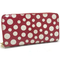 Louis Vuitton Red Leather Long Wallet (Bi-Fold) (Pre-Owned)