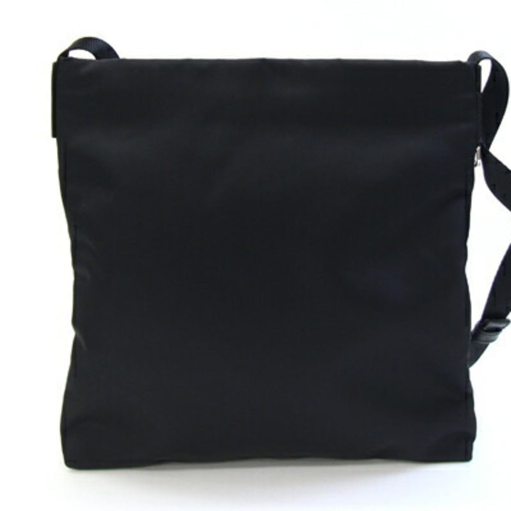 Prada Black Nylon Leather Shoulder Bag (Pre-Owned)