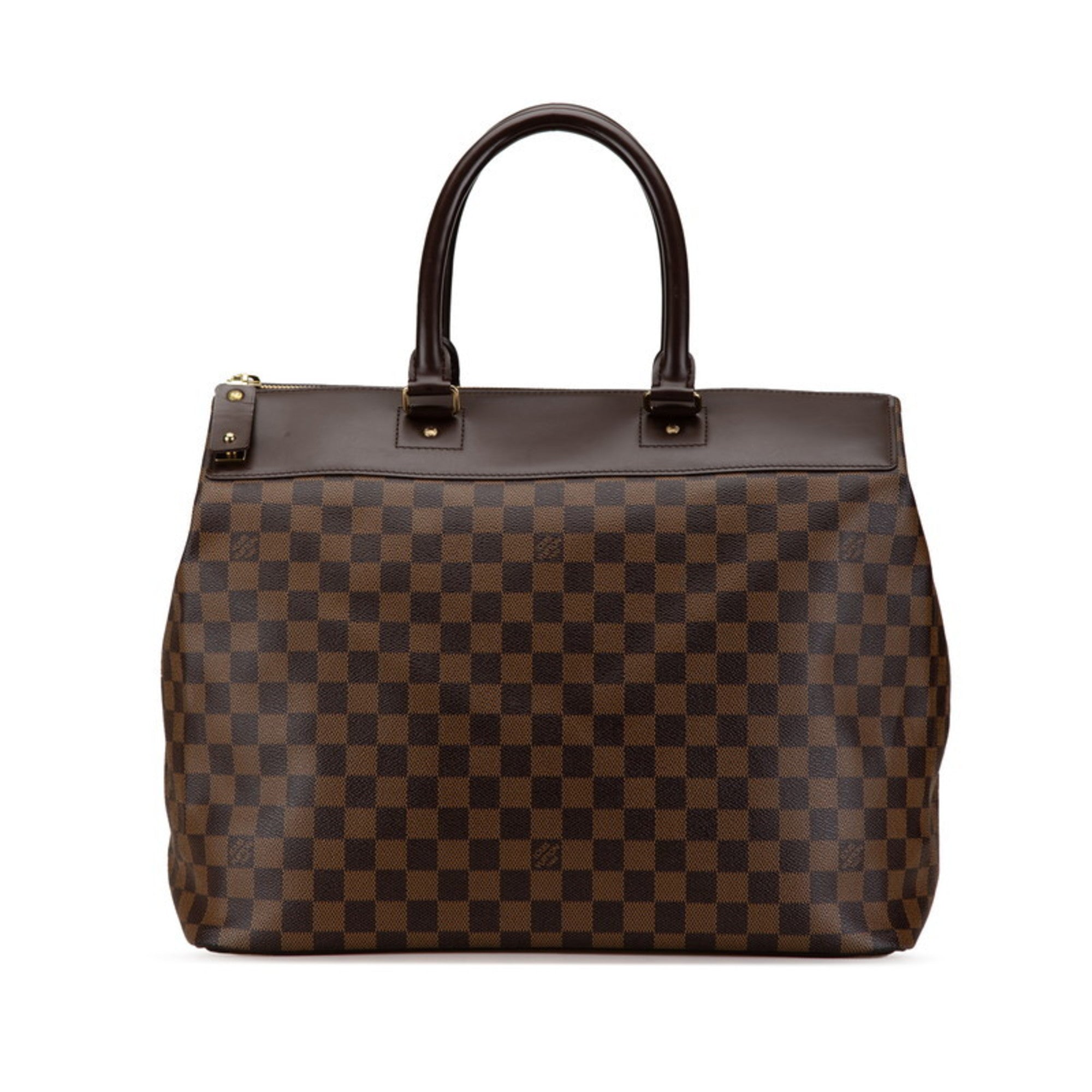 Louis Vuitton Brown Pvc Leather Boston Bag (Pre-Owned)