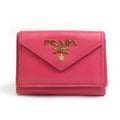 Prada Pink Leather Wallet (Tri-Fold) (Pre-Owned)