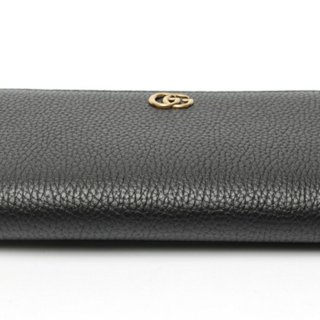 Gucci Black Leather Long Wallet (Bi-Fold) (Pre-Owned)