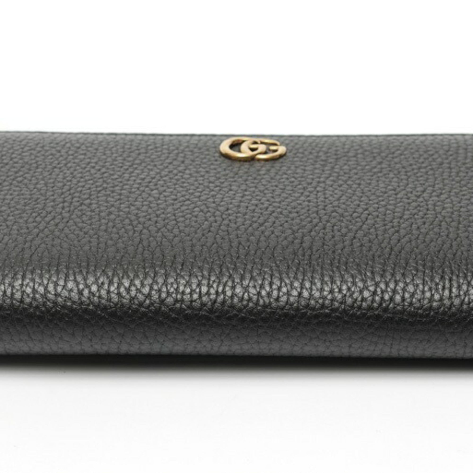 Gucci Black Leather Long Wallet (Bi-Fold) (Pre-Owned)