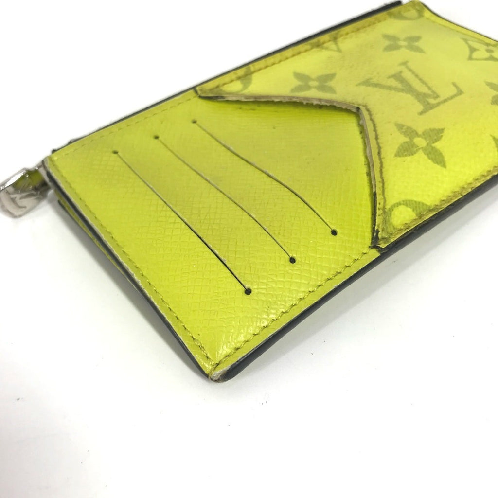 Louis Vuitton Taigarama Yellow Monogram Taiga Leather Coin Purse/Coin Case (Pre-Owned)