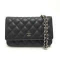 Chanel Black Caviar Leather Shoulder Bag (Pre-Owned)