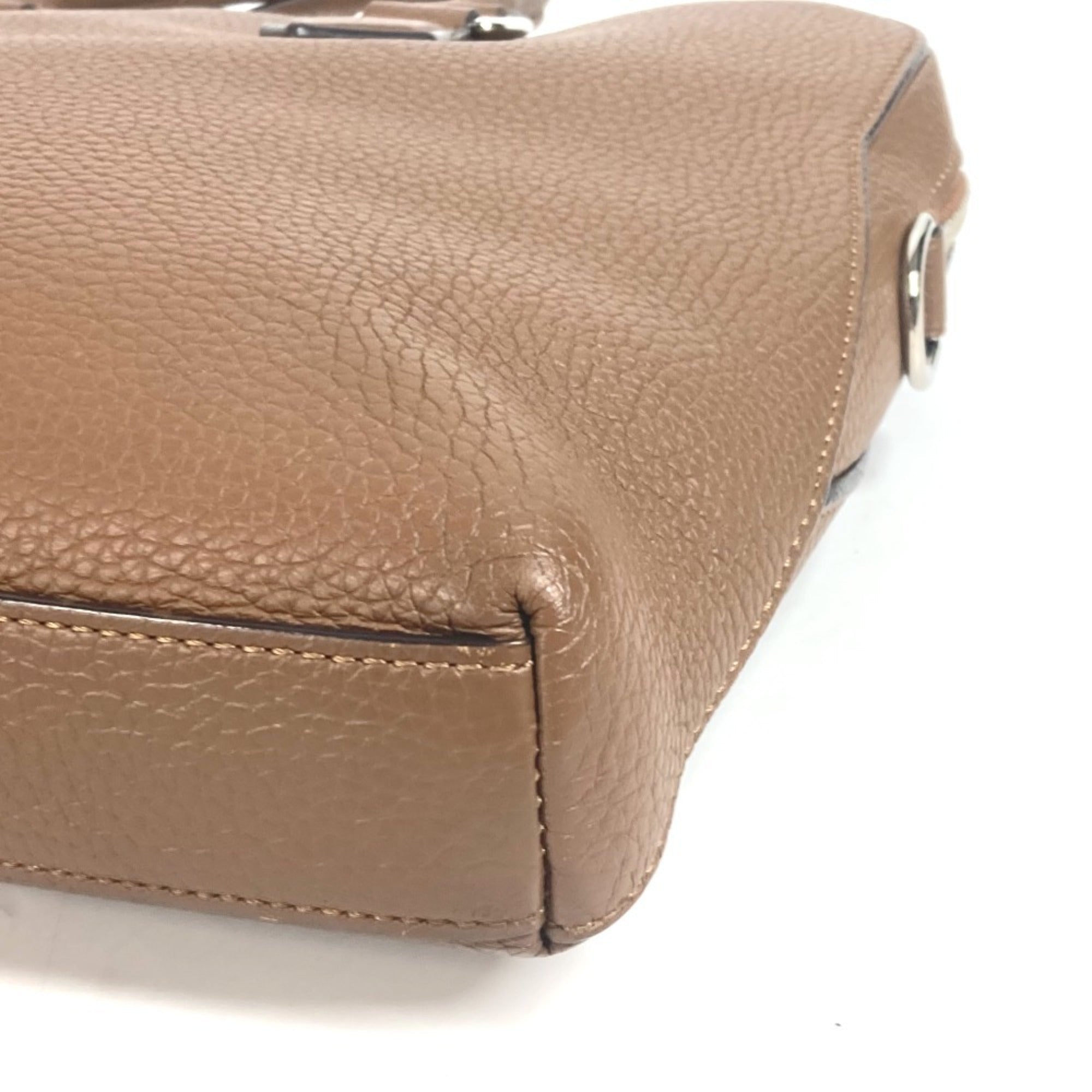 Louis Vuitton Brown Leather Briefcase Handbag Tote Bag (Pre-Owned)