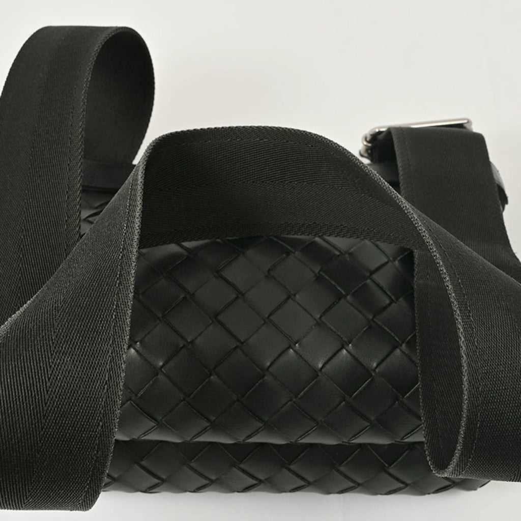 Bottega Veneta Black Polypropylene Leather Clutch Bag Shoulder Bag (Pre-Owned)