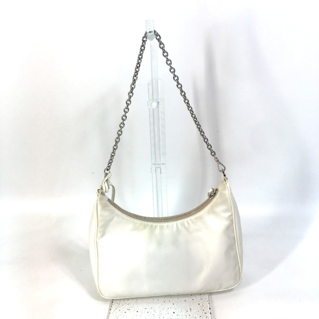 Prada White Cloth Shoulder Bag (Pre-Owned)