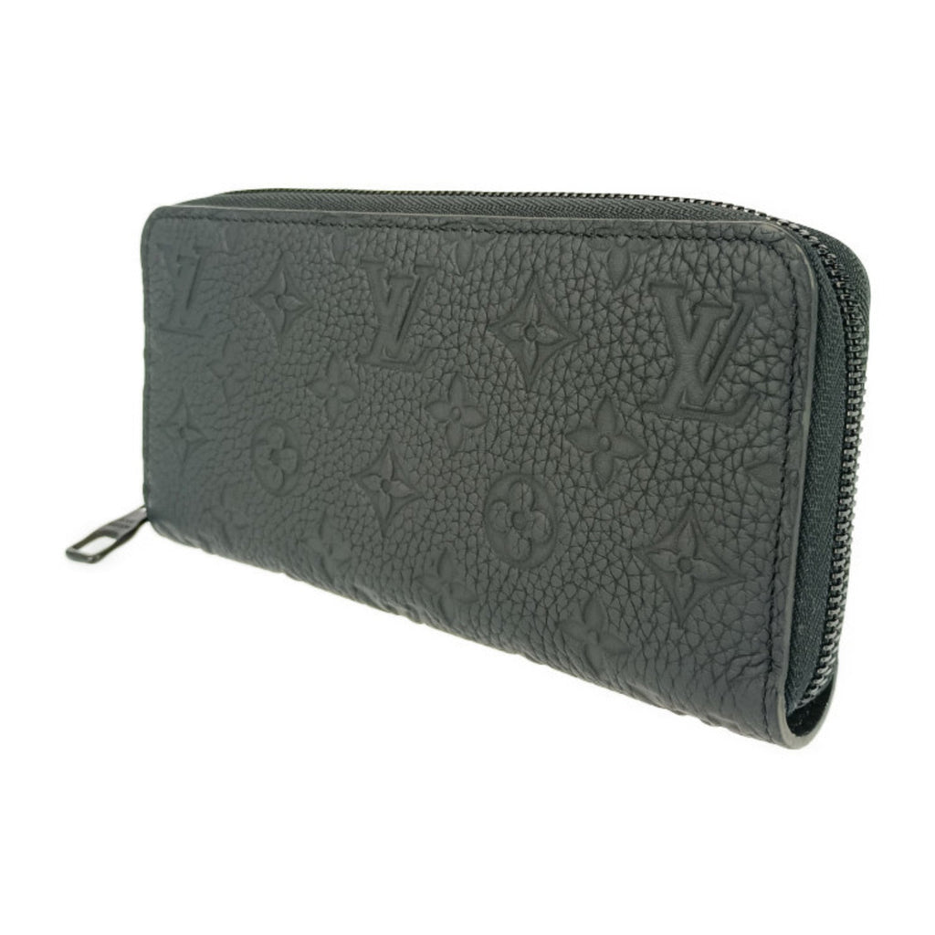 Louis Vuitton Black Leather Long Wallet (Bi-Fold) (Pre-Owned)