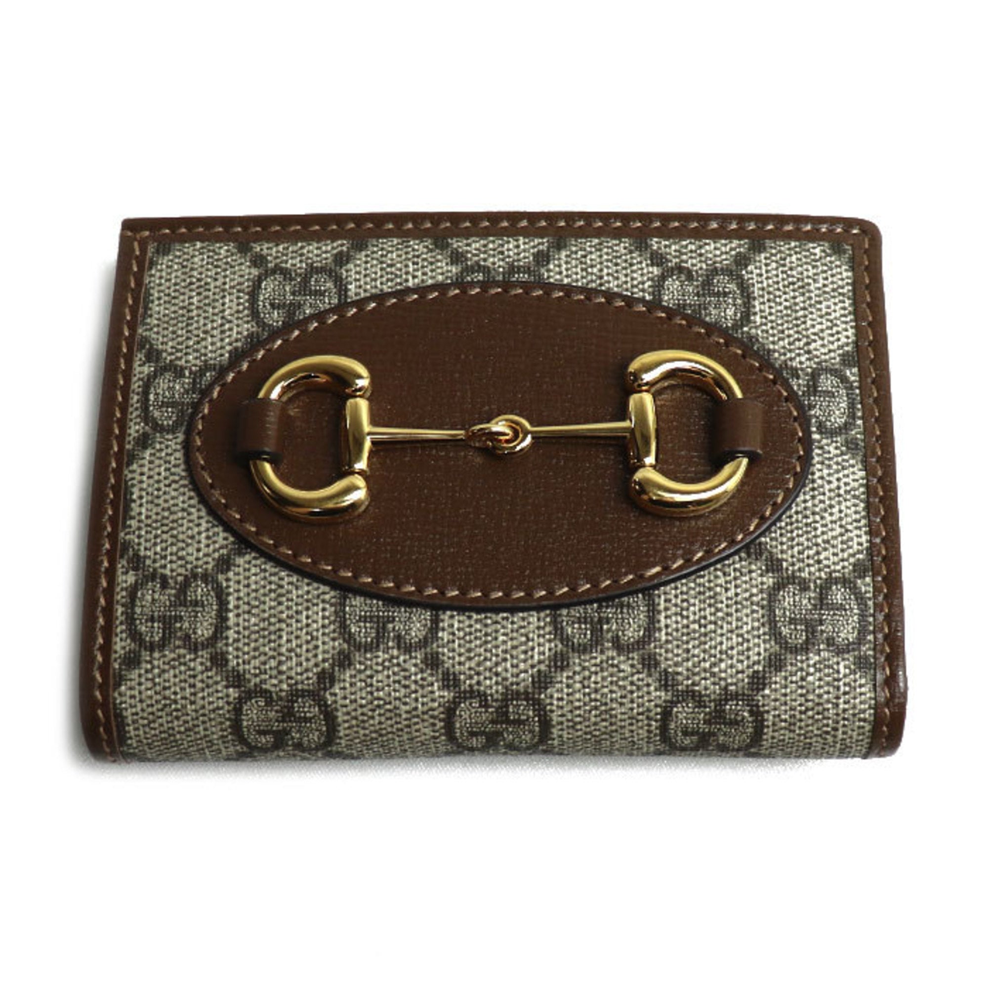 Gucci Beige Gg Supreme Leather Wallet (Bi-Fold) (Pre-Owned)