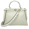Fendi Peekaboo White Leather Handbag (Pre-Owned)