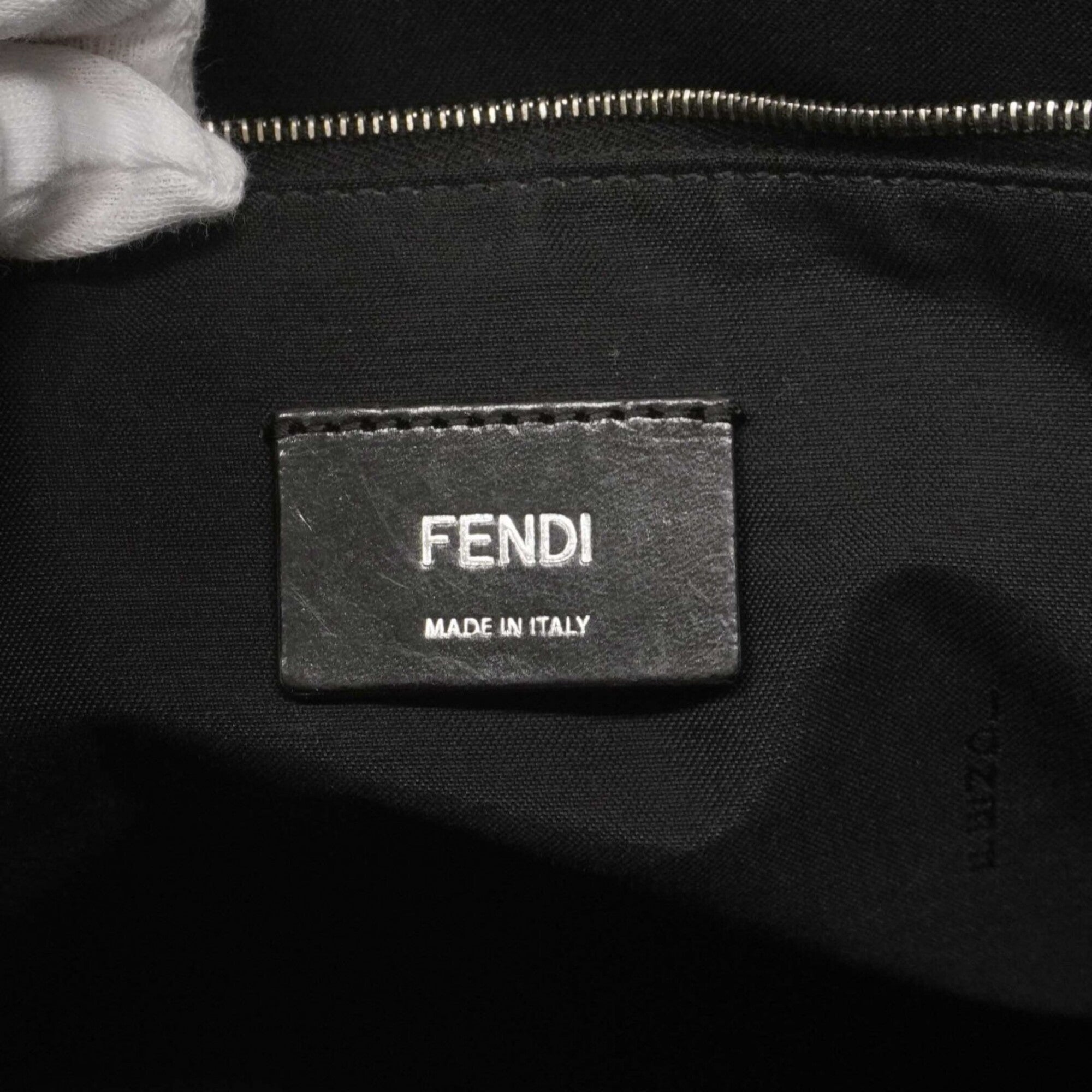 Fendi Black Yellow Pvc Shoulder Bag (Pre-Owned)