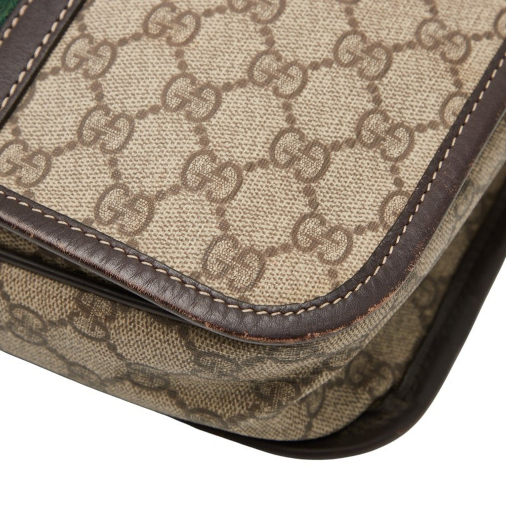 Gucci Beige Multi-Color Pvc Leather Shoulder Bag (Pre-Owned)