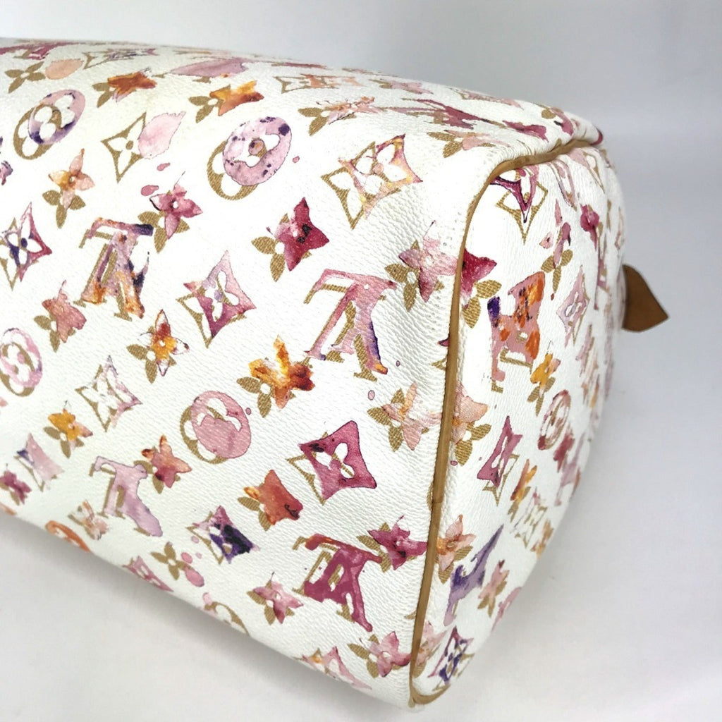 Louis Vuitton Monogram Watercolor Pink White Boston Bag Handbag (Pre-Owned)