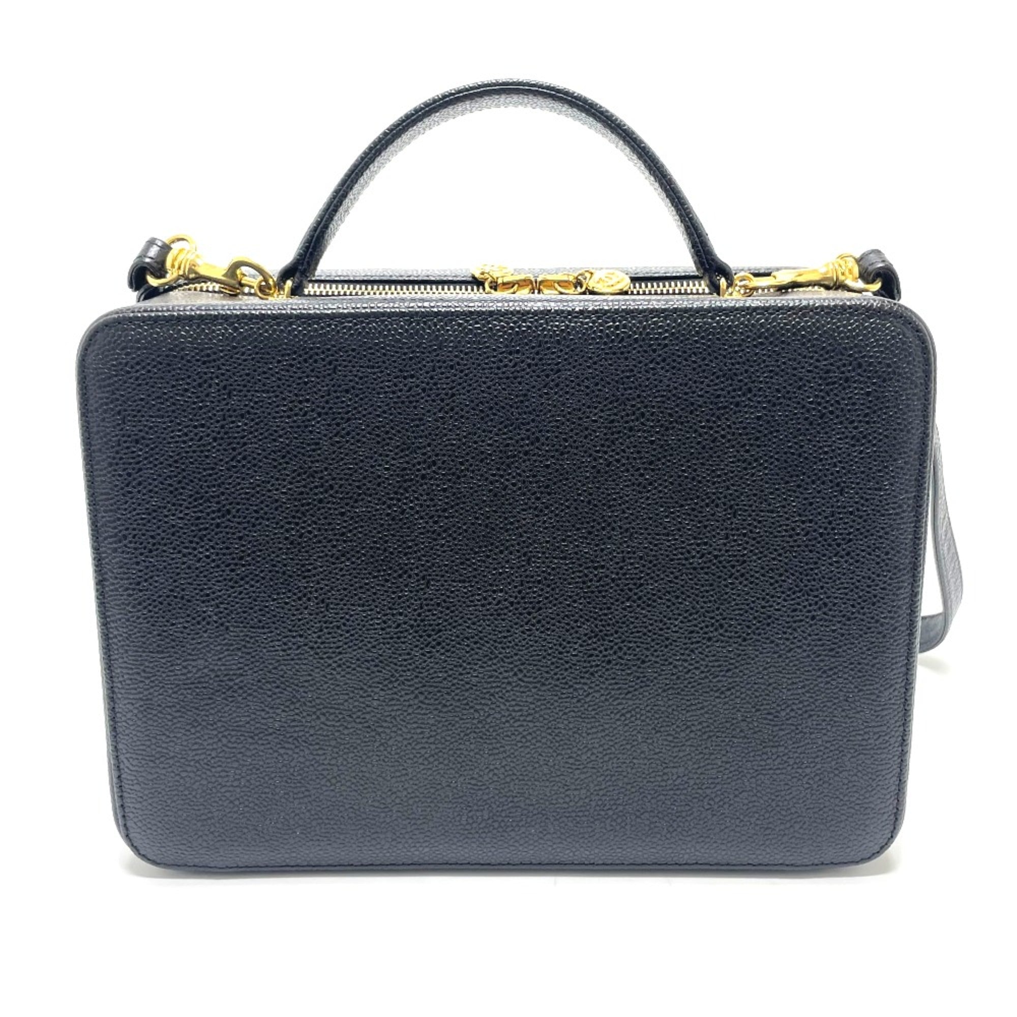 Chanel Black Leather Handbag (Pre-Owned)