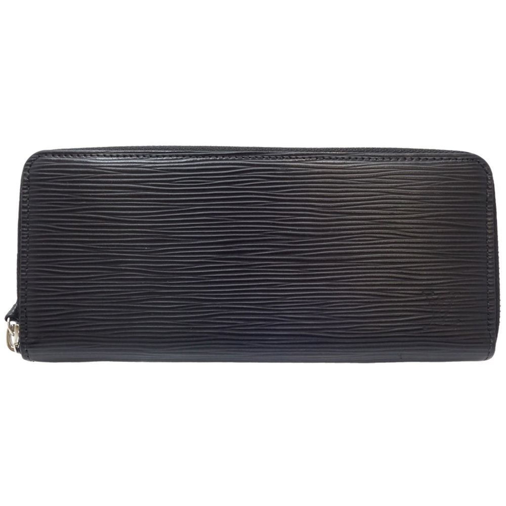 Louis Vuitton Noir Leather Coin Purse/Coin Case (Pre-Owned)
