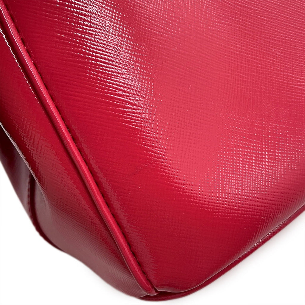 Prada Pink Leather Handbag Shoulder Bag (Pre-Owned)