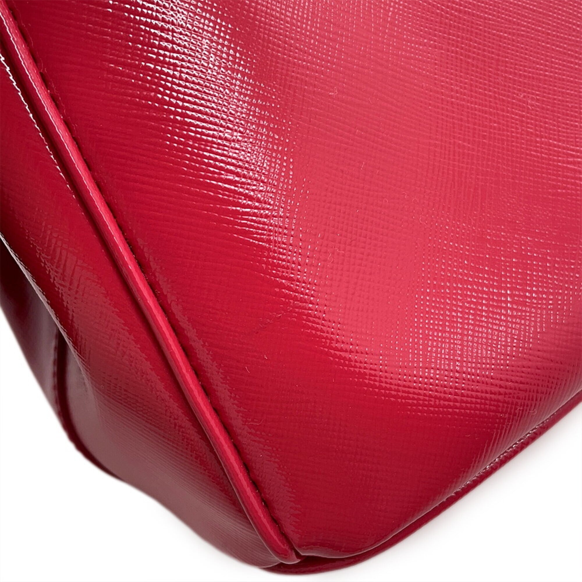 Prada Pink Leather Handbag Shoulder Bag (Pre-Owned)