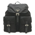 Prada Black Nero Nylon Leather Backpack (Pre-Owned)