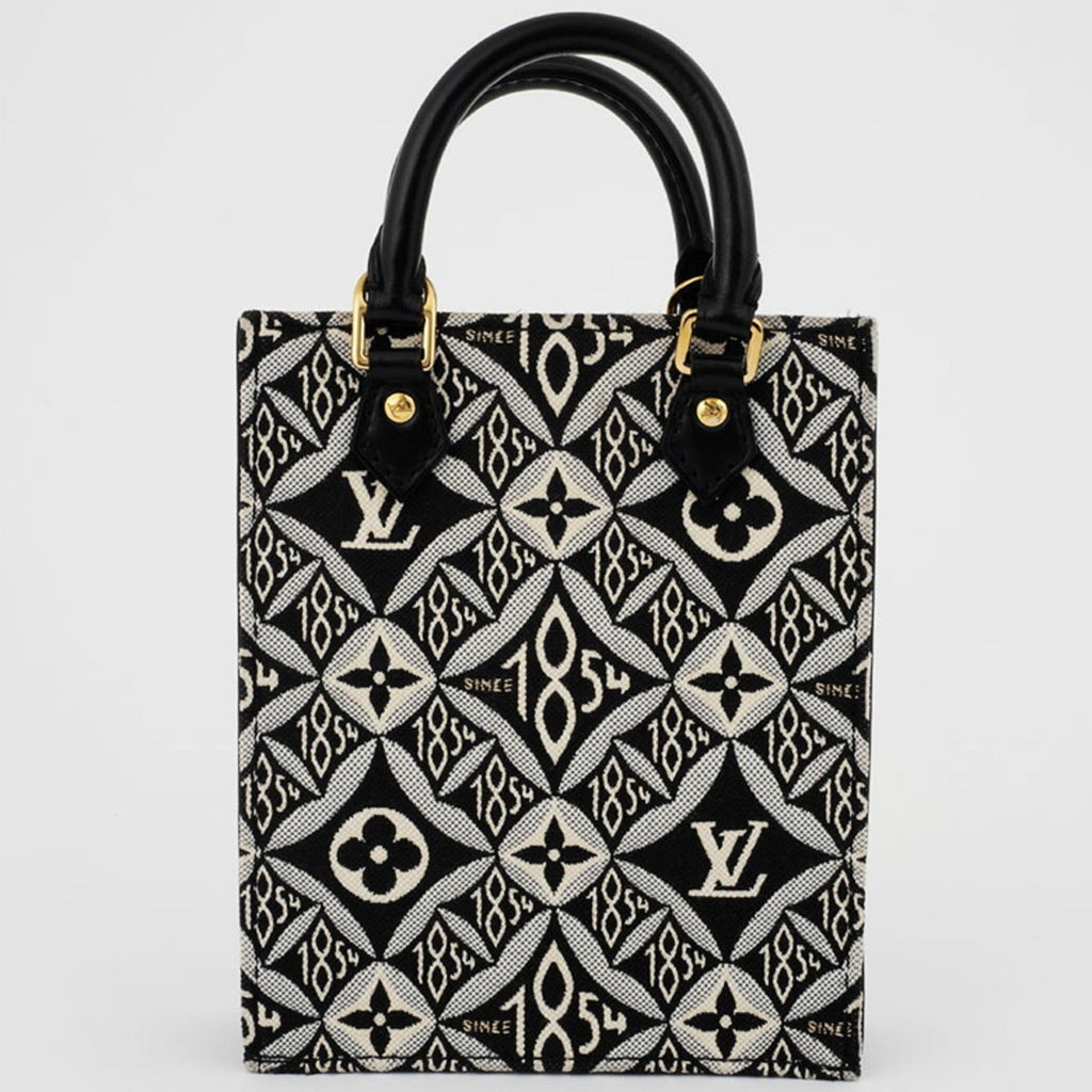 Louis Vuitton Black White Monogram Jacquard Shoulder Bag (Pre-Owned)