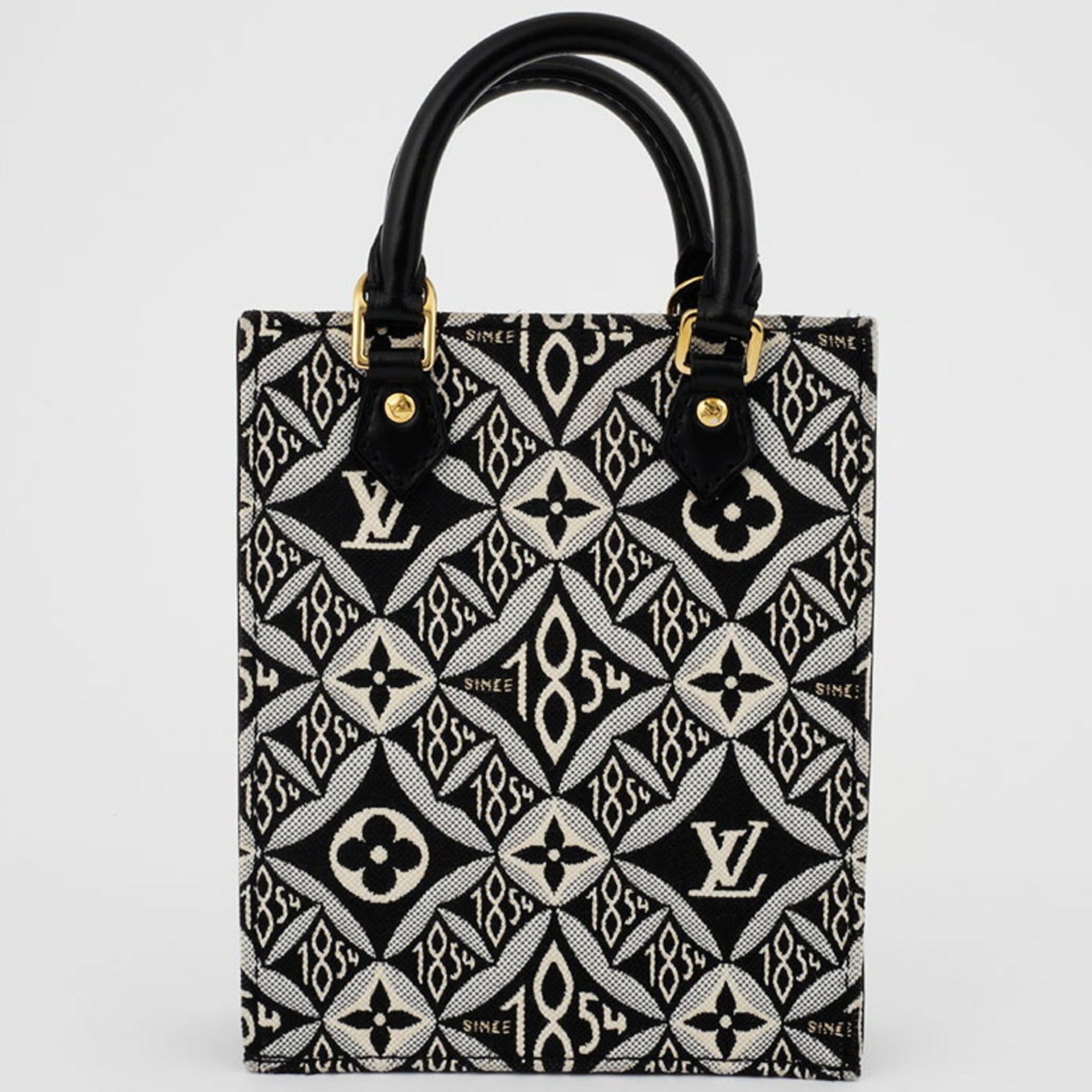 Louis Vuitton Black White Monogram Jacquard Shoulder Bag (Pre-Owned)