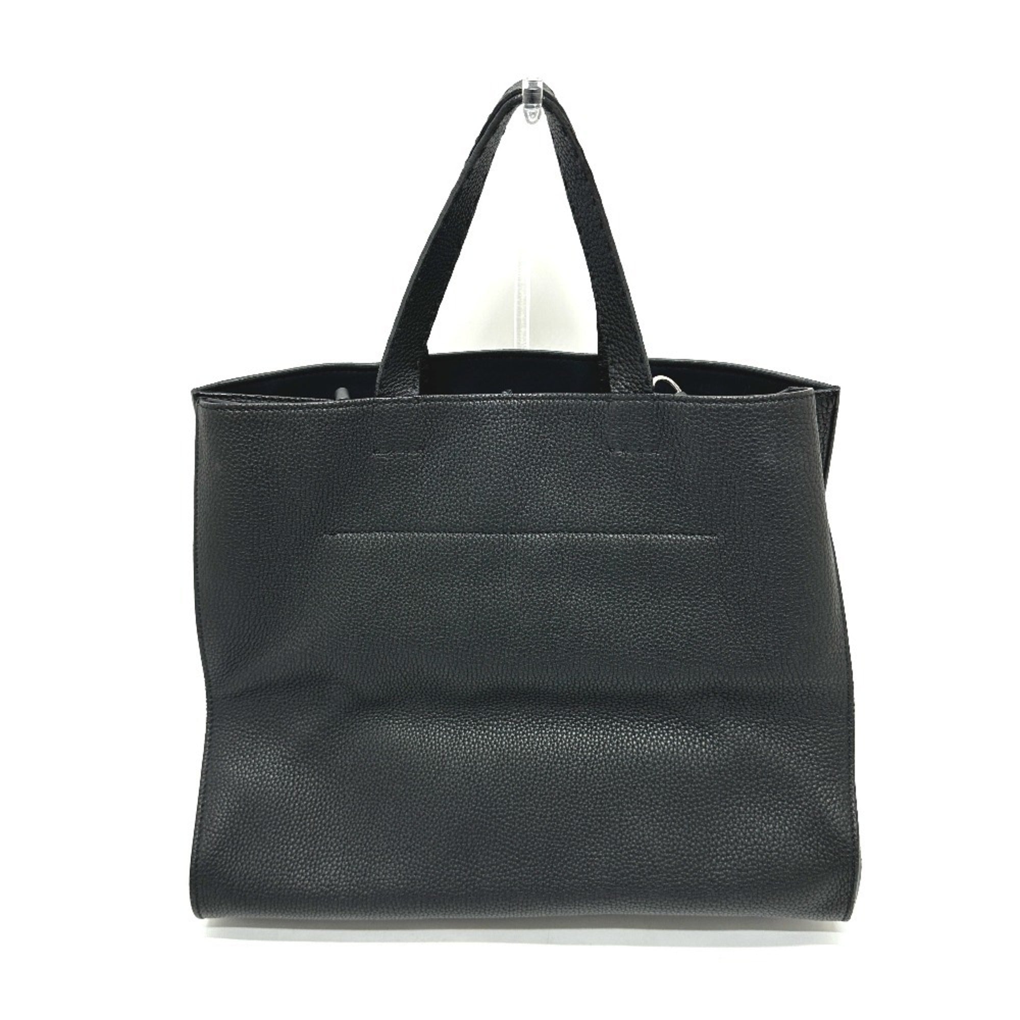 Fendi Selleria Black Leather Tote Bag (Pre-Owned)