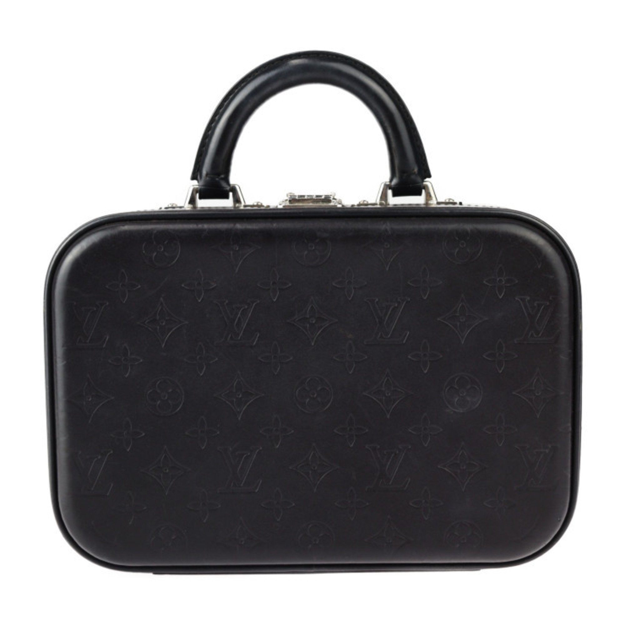 Louis Vuitton Black Leather Handbag (Pre-Owned)