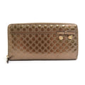 Gucci Bronze Leather Long Wallet (Bi-Fold) (Pre-Owned)